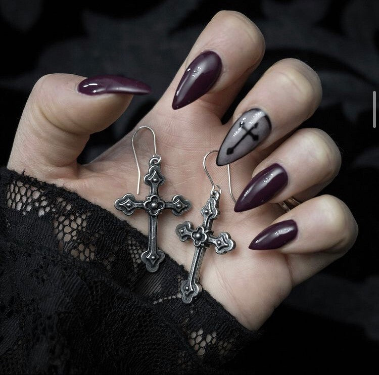 Alchemy Gothic Devotion Apostle Cross Earrings E464