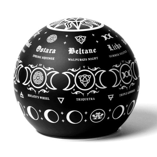 Alchemy Gothic Pagan Calendar Symbols LED Globe Light LED3