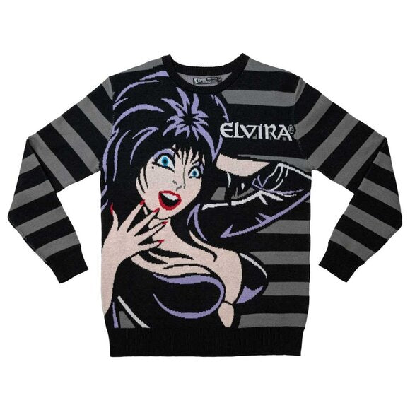 Kreepsville 666 Elvira Striped Cotton Sweater
