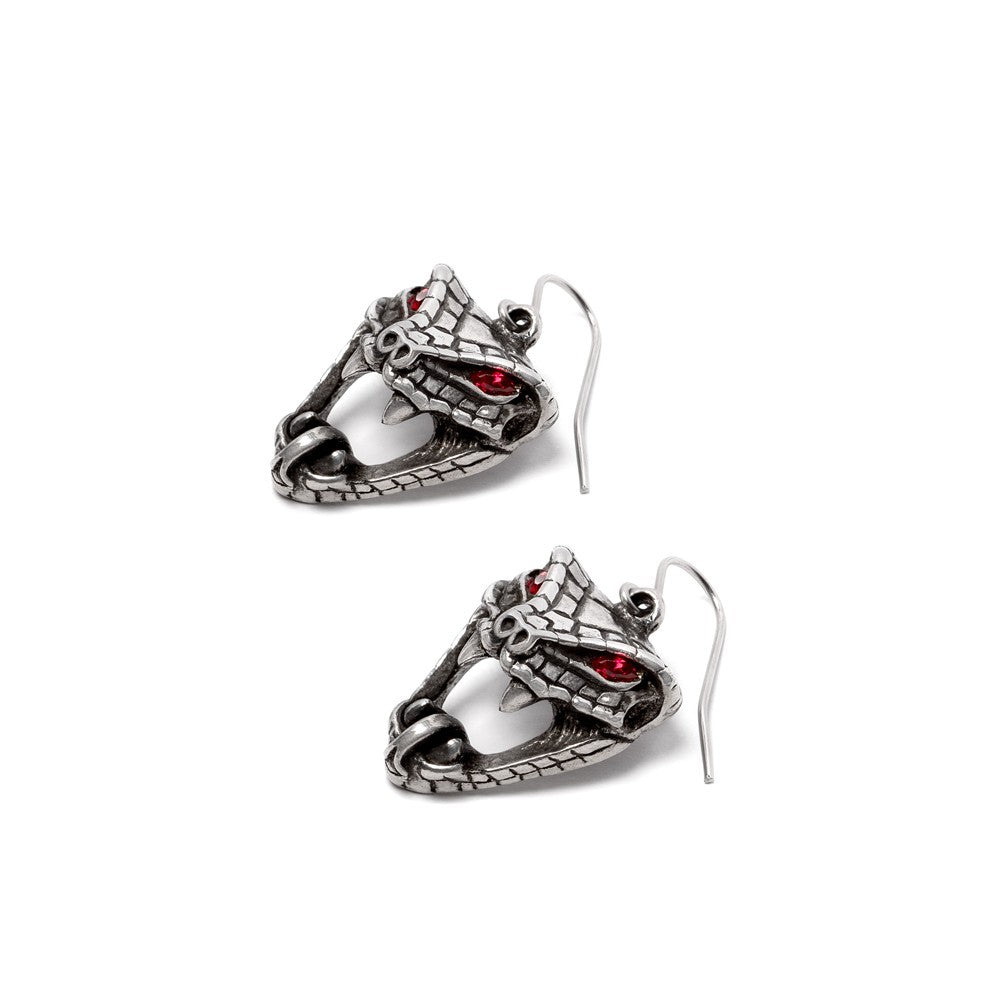Alchemy Gothic Snake Bite Naeddre Earrings E495
