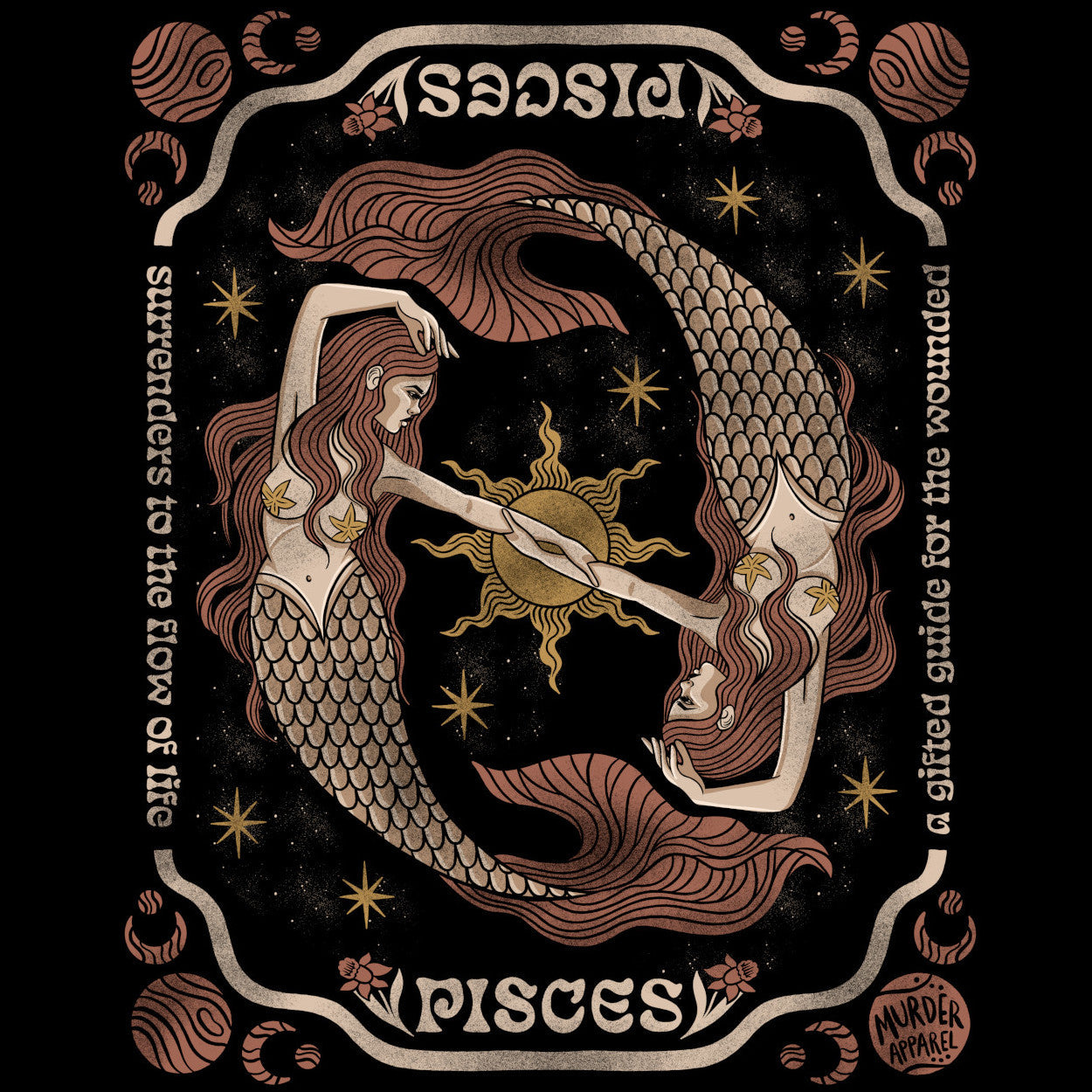 Murder Apparel Pisces Zodiac T-Shirt