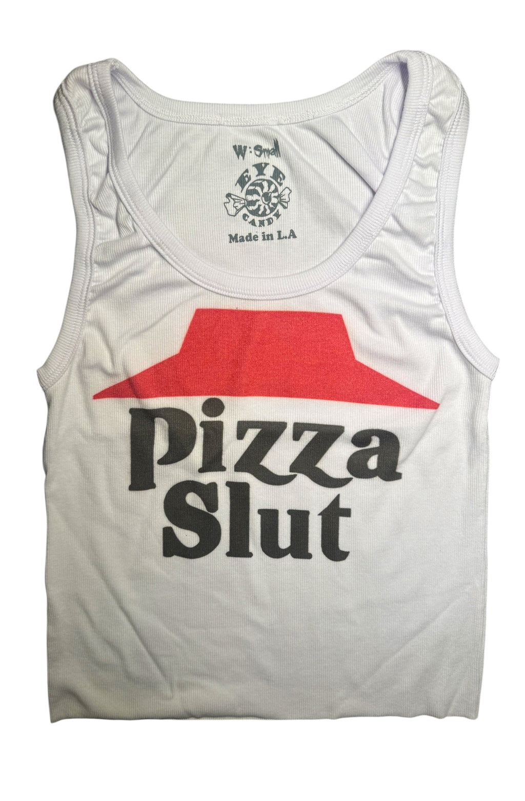 Vera's Eyecandy Pizza Slut Ribbed Tank Top
