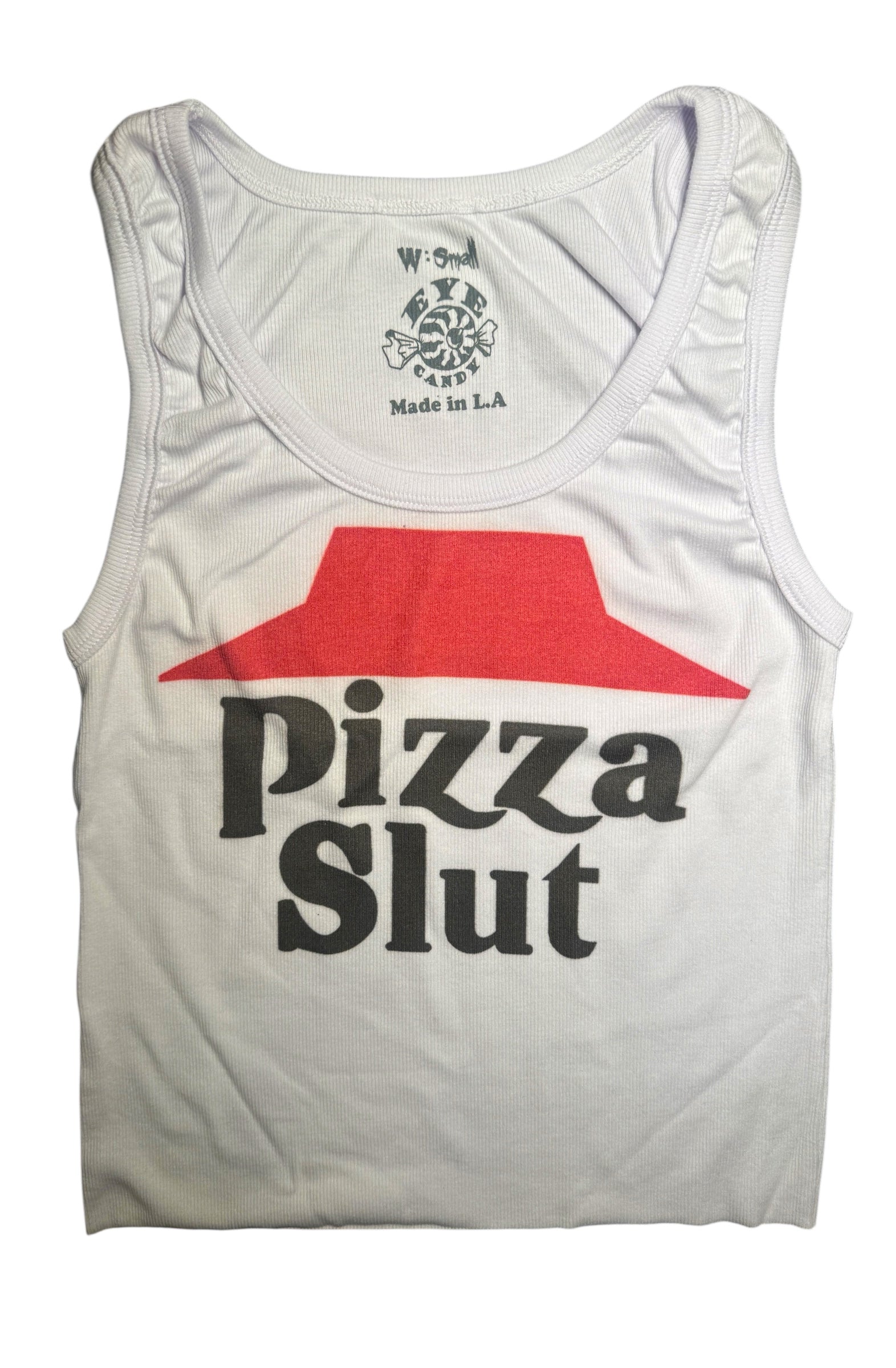 Vera's Eyecandy Pizza Slut Ribbed Tank Top