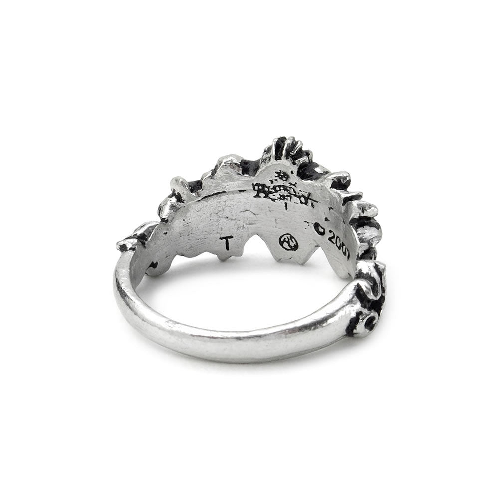 Alchemy Gothic Betrothal Romantic Red Heart Ring R134