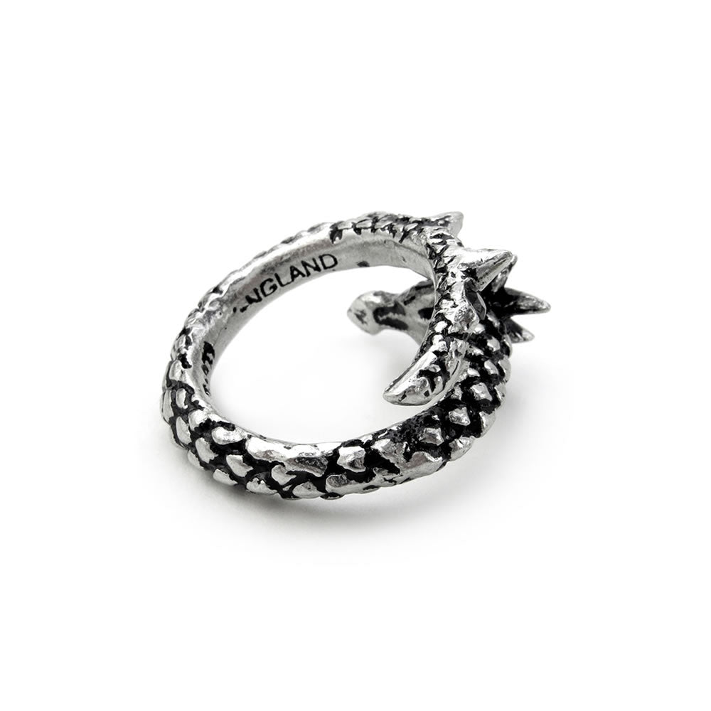 Alchemy Gothic Dragon Curl Vis Viva Wrap Ring R183