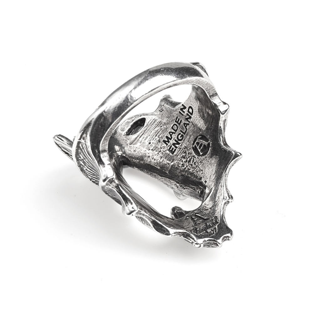 Alchemy Gothic Stealth Bat Wings Ring R216