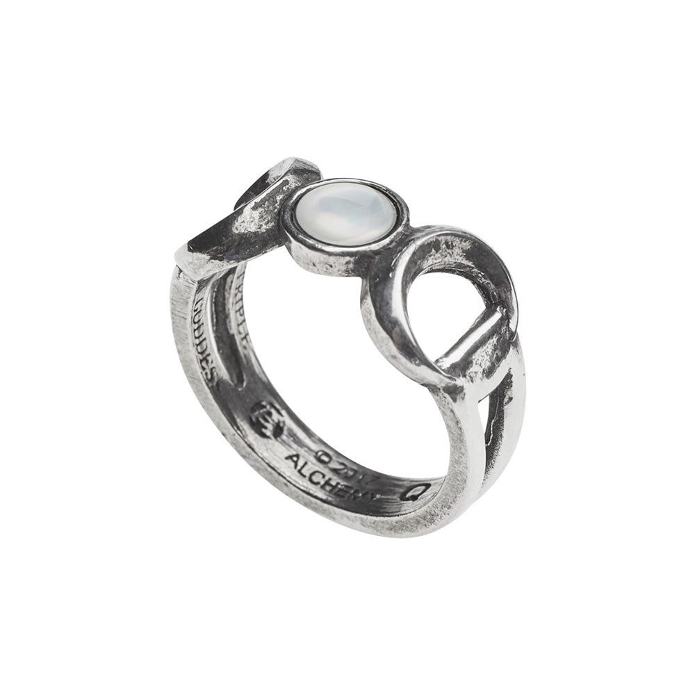 Alchemy Gothic Triple Goddess Occult Ring R219