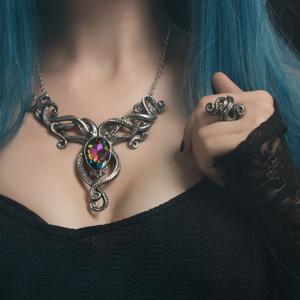 Alchemy Gothic Kraken Tentacles Ring R221
