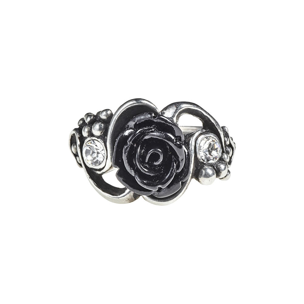 Alchemy Gothic Dionysus Bacchanal Black Rose Ring R223