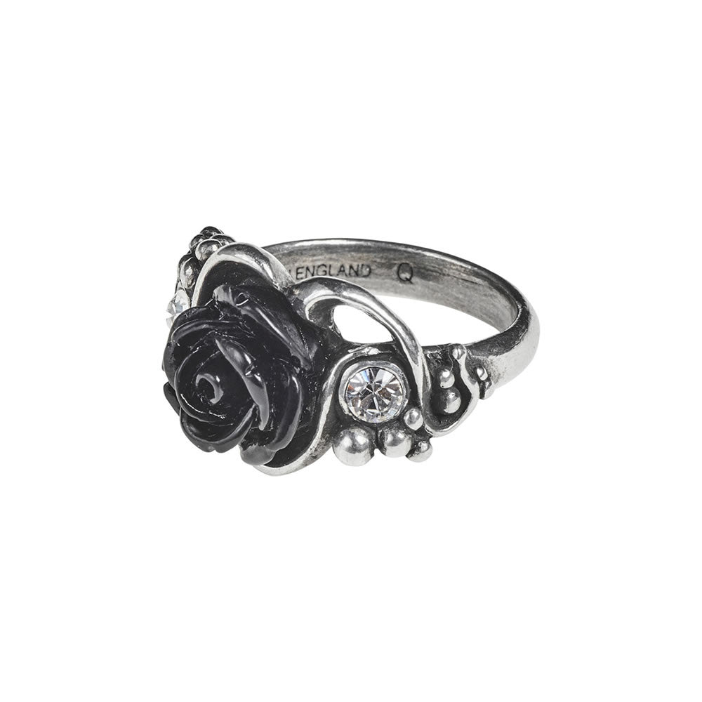 Alchemy Gothic Dionysus Bacchanal Black Rose Ring R223