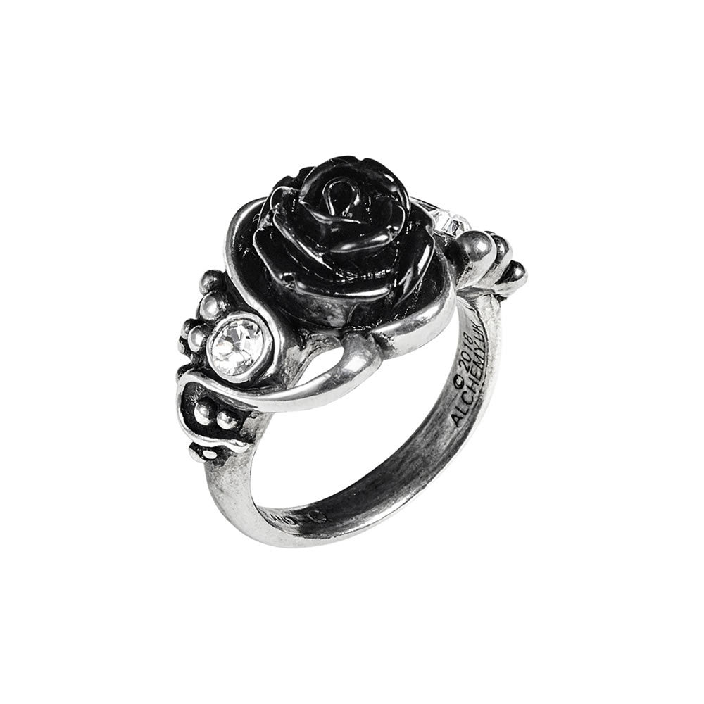 Alchemy Gothic Dionysus Bacchanal Black Rose Ring R223