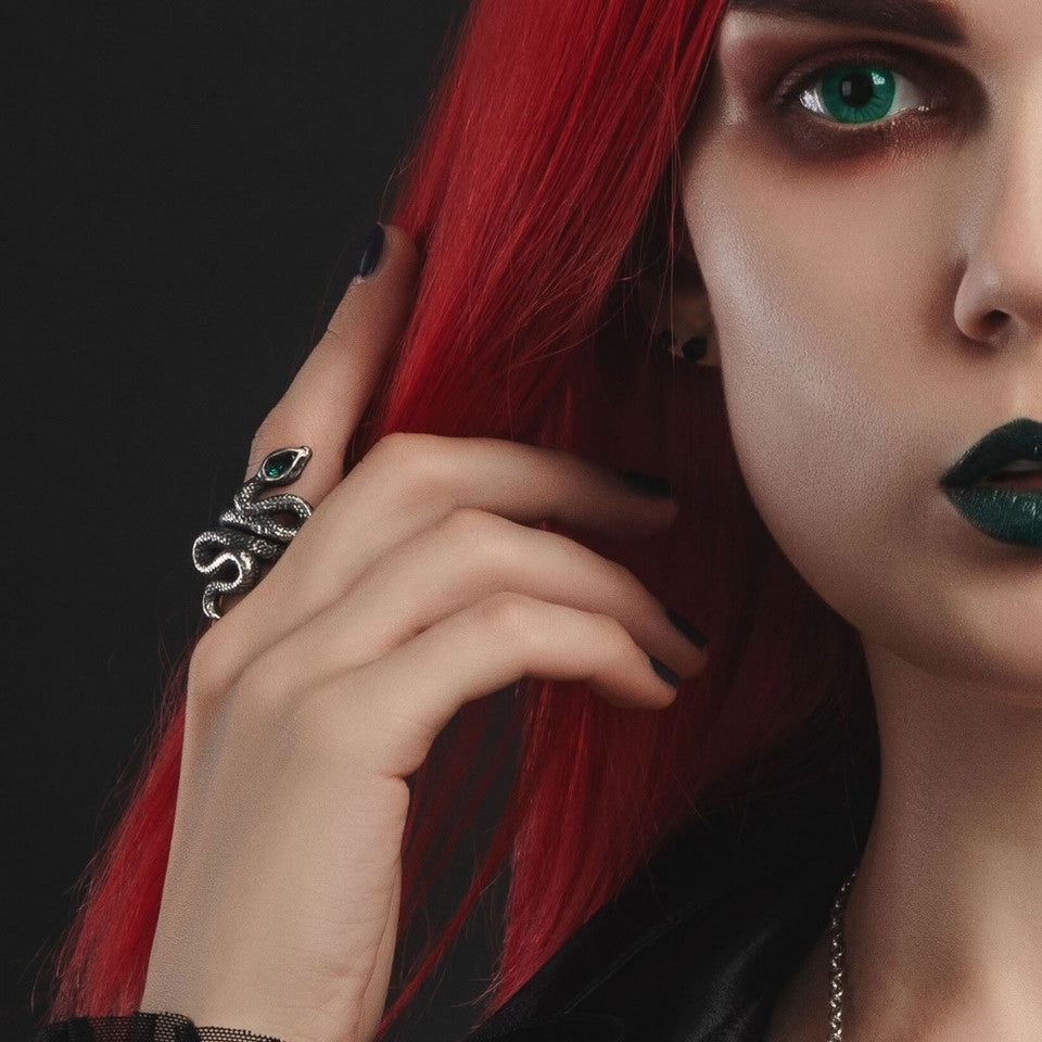 Alchemy Gothic Psalm 68 Snake Wrap Ring R228
