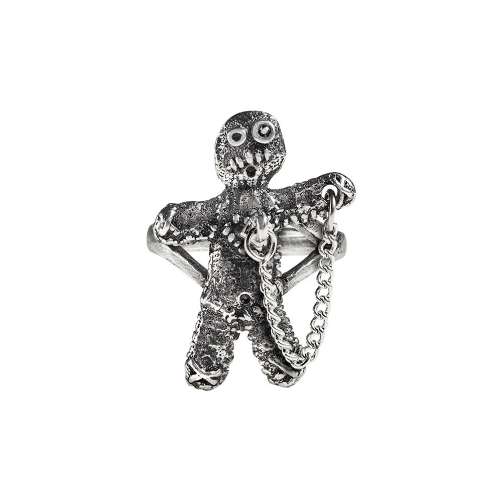 Alchemy Gothic Voodoo Doll Wiccan Ring R236