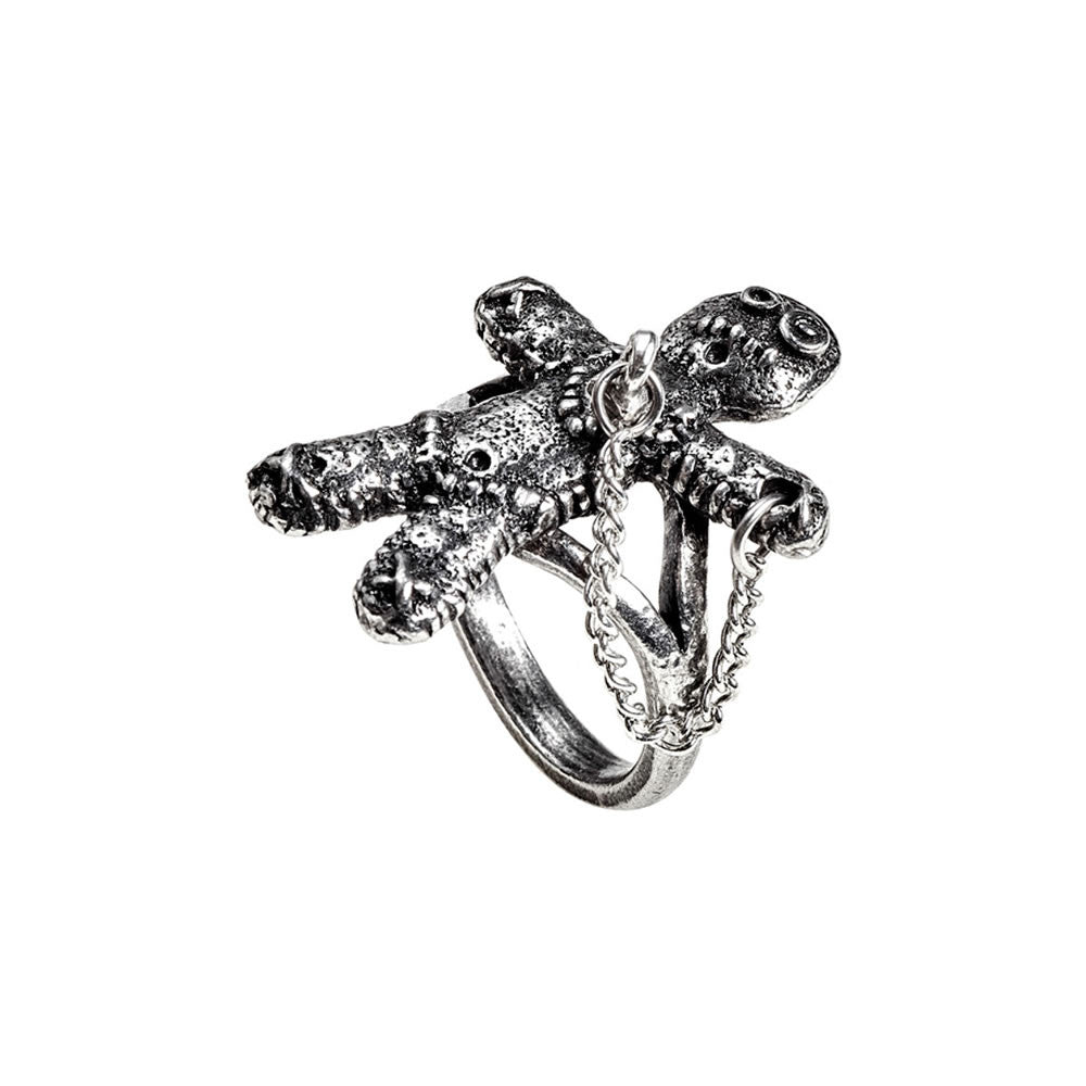 Alchemy Gothic Voodoo Doll Wiccan Ring R236