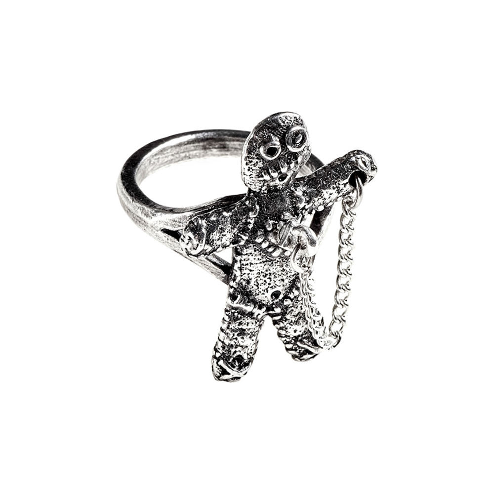 Alchemy Gothic Voodoo Doll Wiccan Ring R236