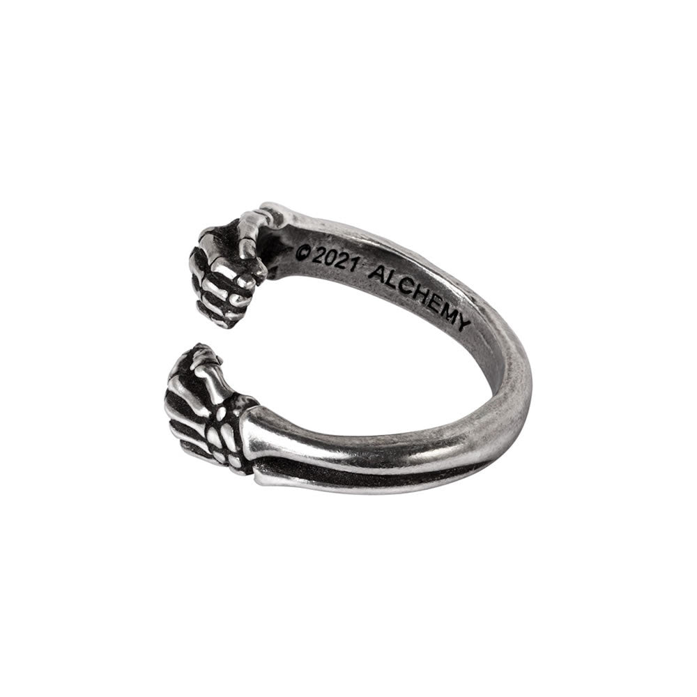 Alchemy Gothic Last Embrace Skeleton Wrap Ring R243