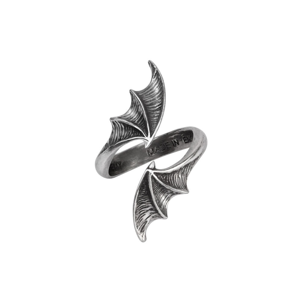 Alchemy Gothic A Night with Goethe Bat Wrap Ring R244