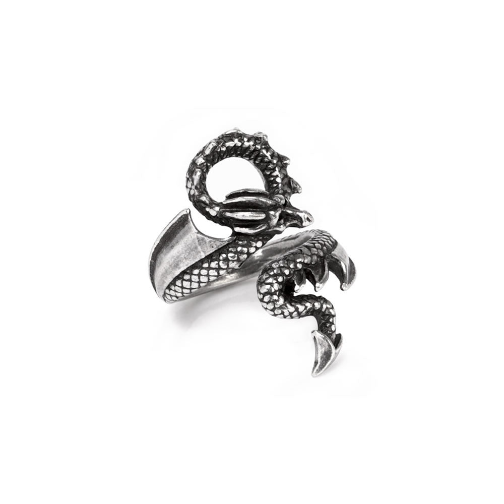 Alchemy Gothic Dragons Lure Wrap Ring R245