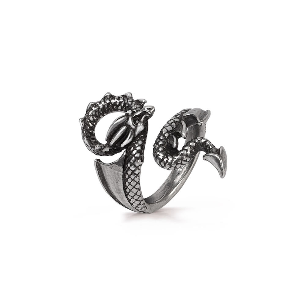 Alchemy Gothic Dragons Lure Wrap Ring R245
