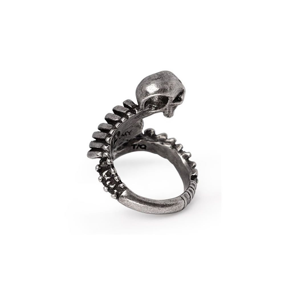 Alchemy Gothic Resurrected Wrap Skull Ring R251