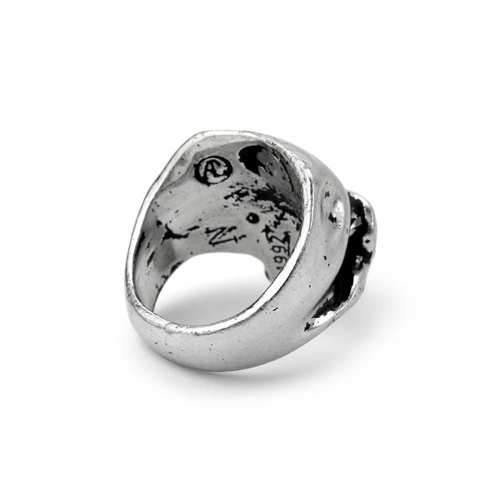 Alchemy Gothic Jawless Skull Death Ring R6