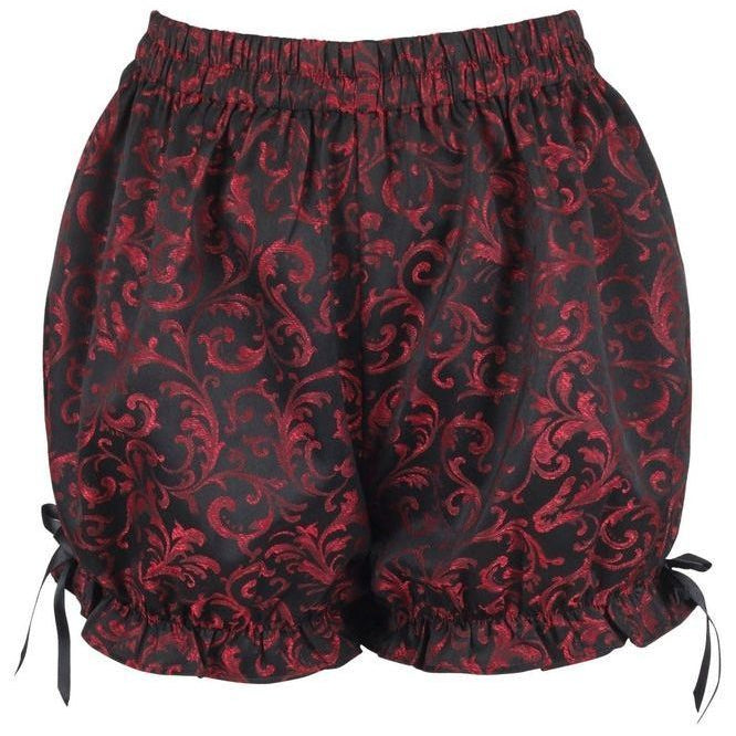Red/Black Brocade Bloomers - Daisy Corsets