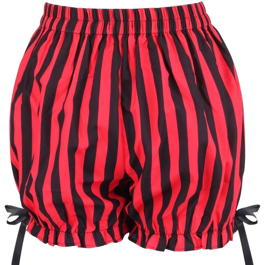 Red/Black Striped Bloomers - Daisy Corsets