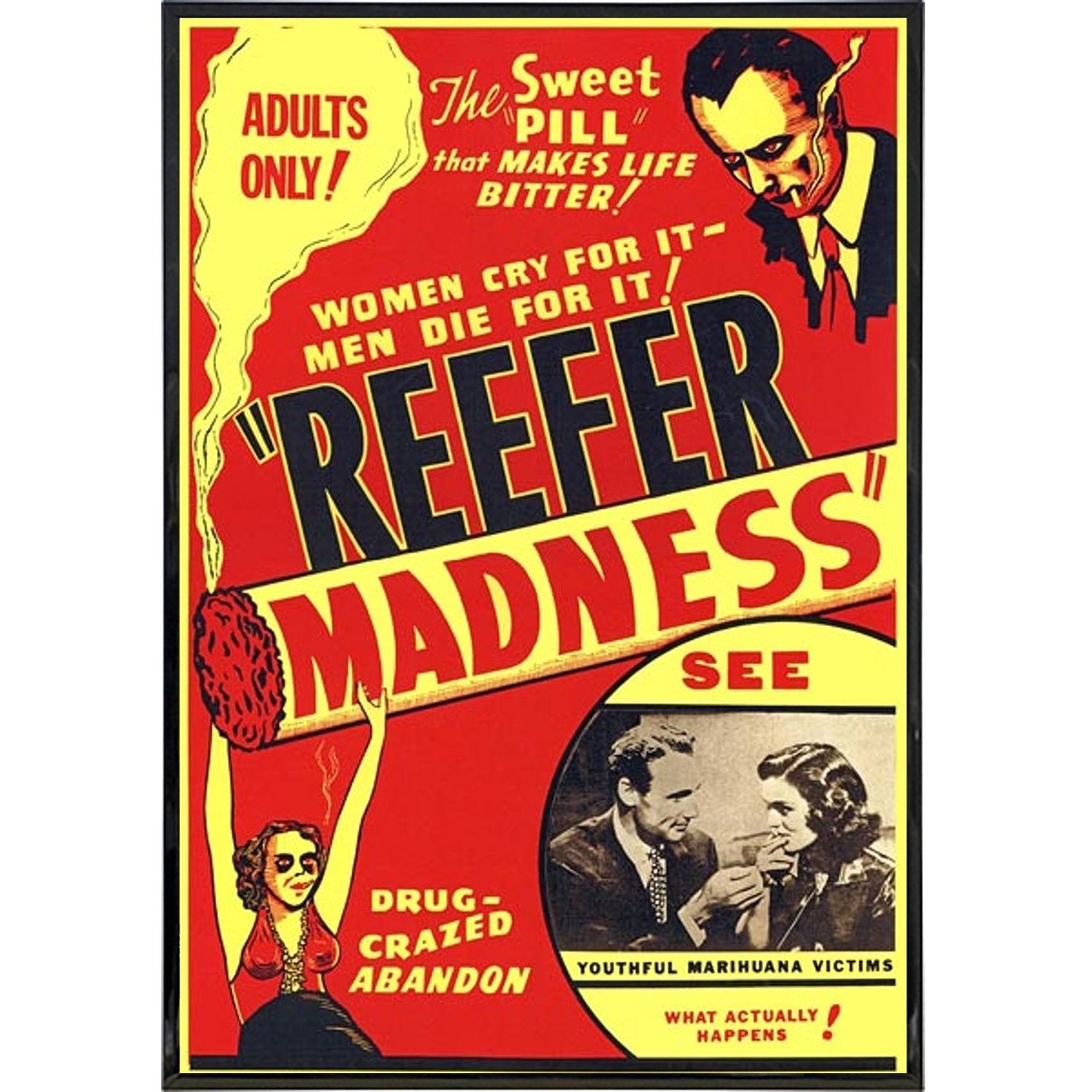 Reefer Madness 1936 Film Cult Movie Poster Print