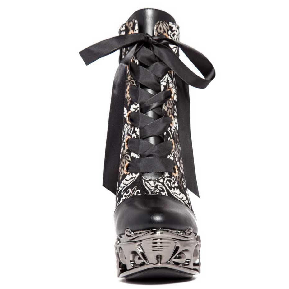 Hades RENA Lace Up Ankle Boots Damask 6" Heel