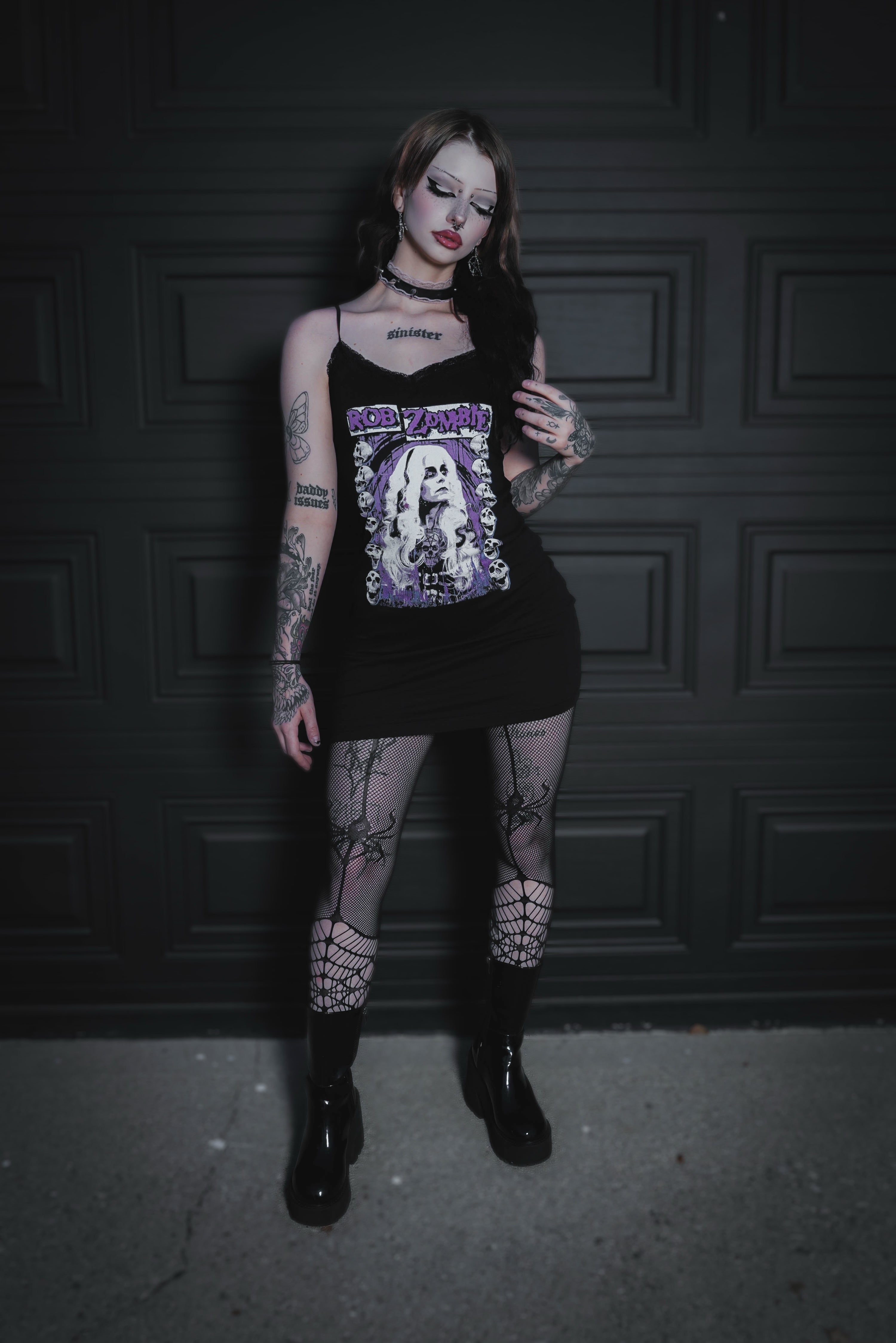 Vera's Eyecandy Rob Zombie Living Dead Girl Lace Strap Dress
