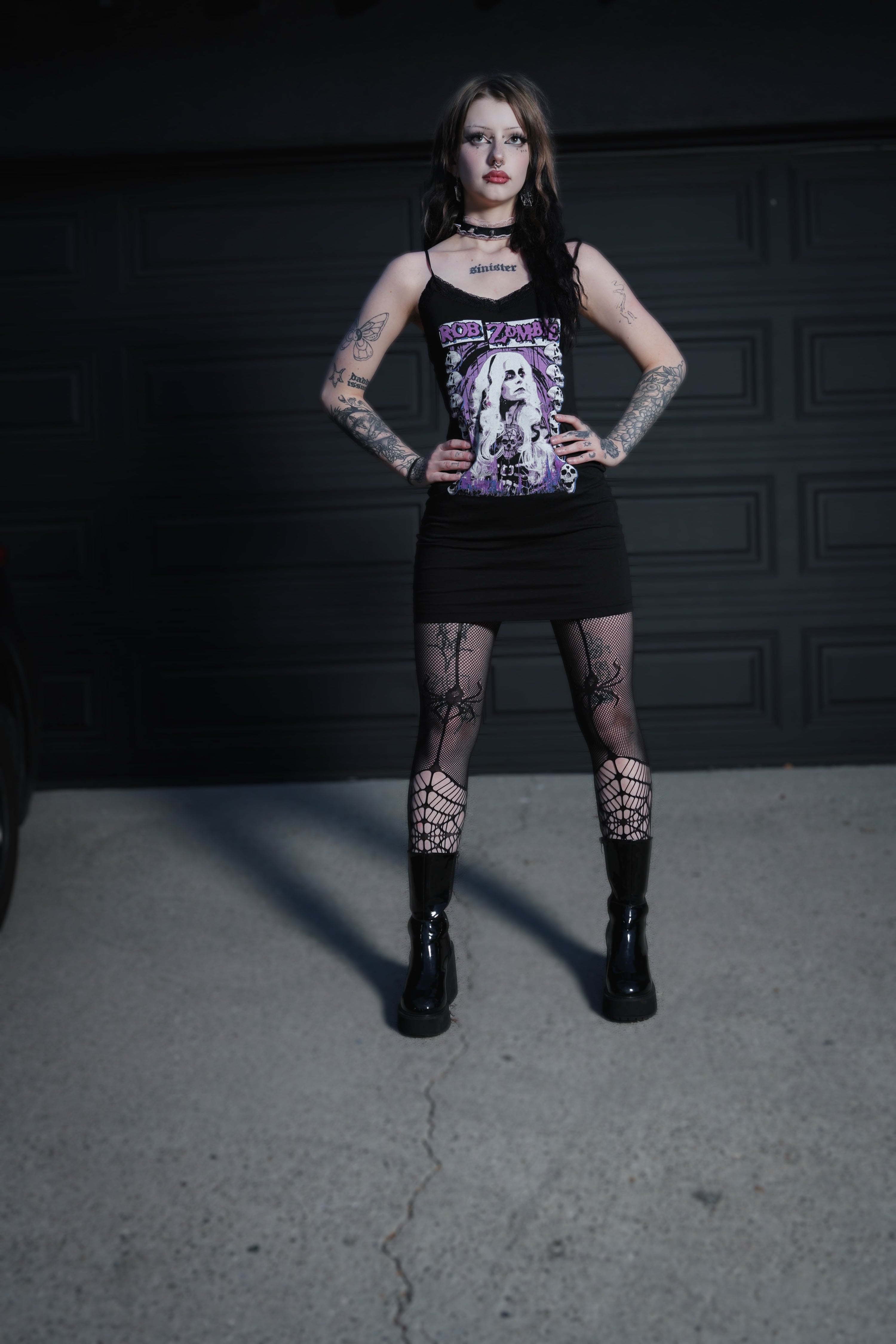 Vera's Eyecandy Rob Zombie Living Dead Girl Lace Strap Dress