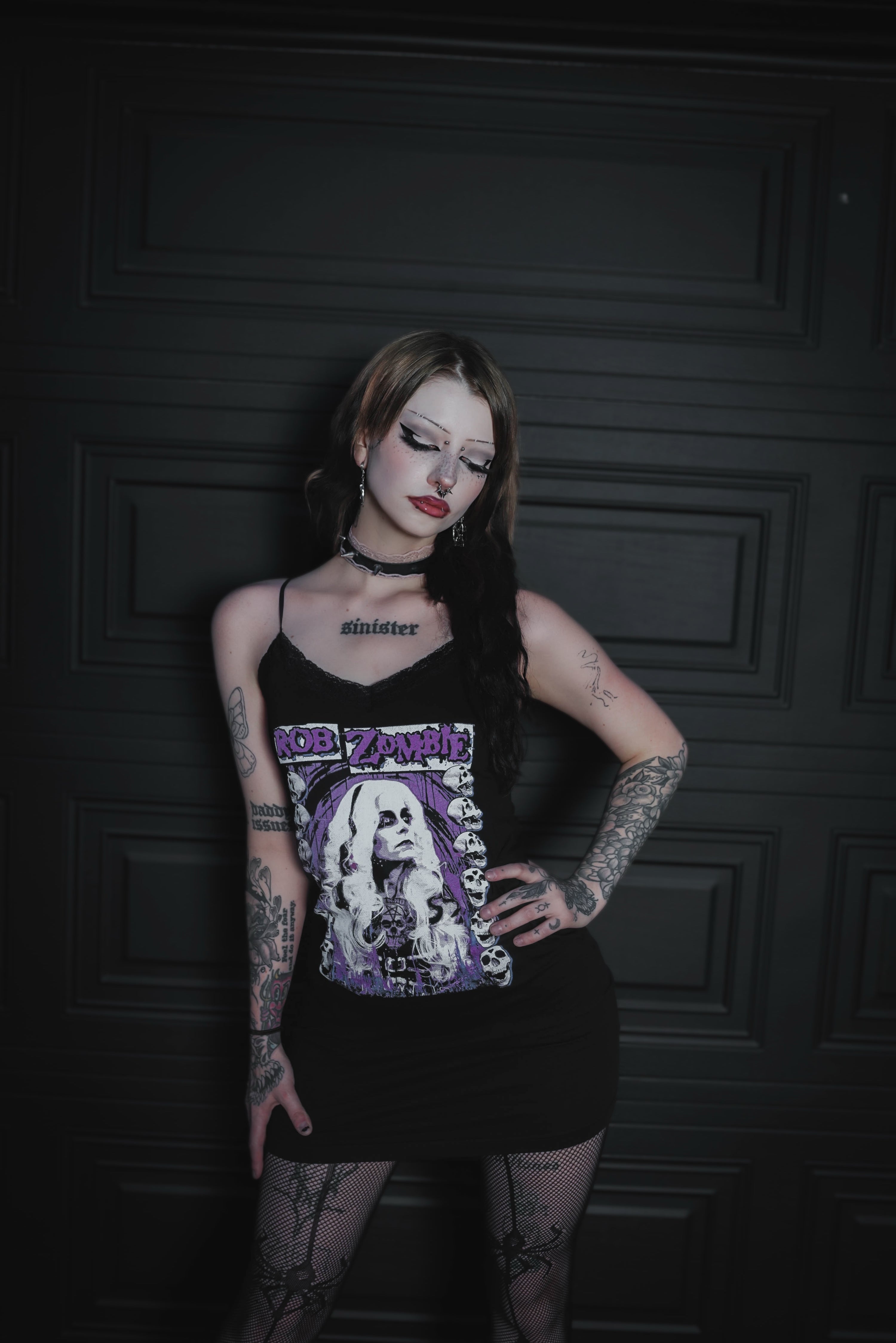 Vera's Eyecandy Rob Zombie Living Dead Girl Lace Strap Dress