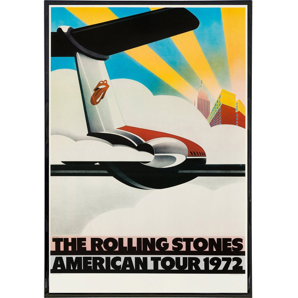 Rolling Stones 1972 Tour Vintage Concert Poster Print
