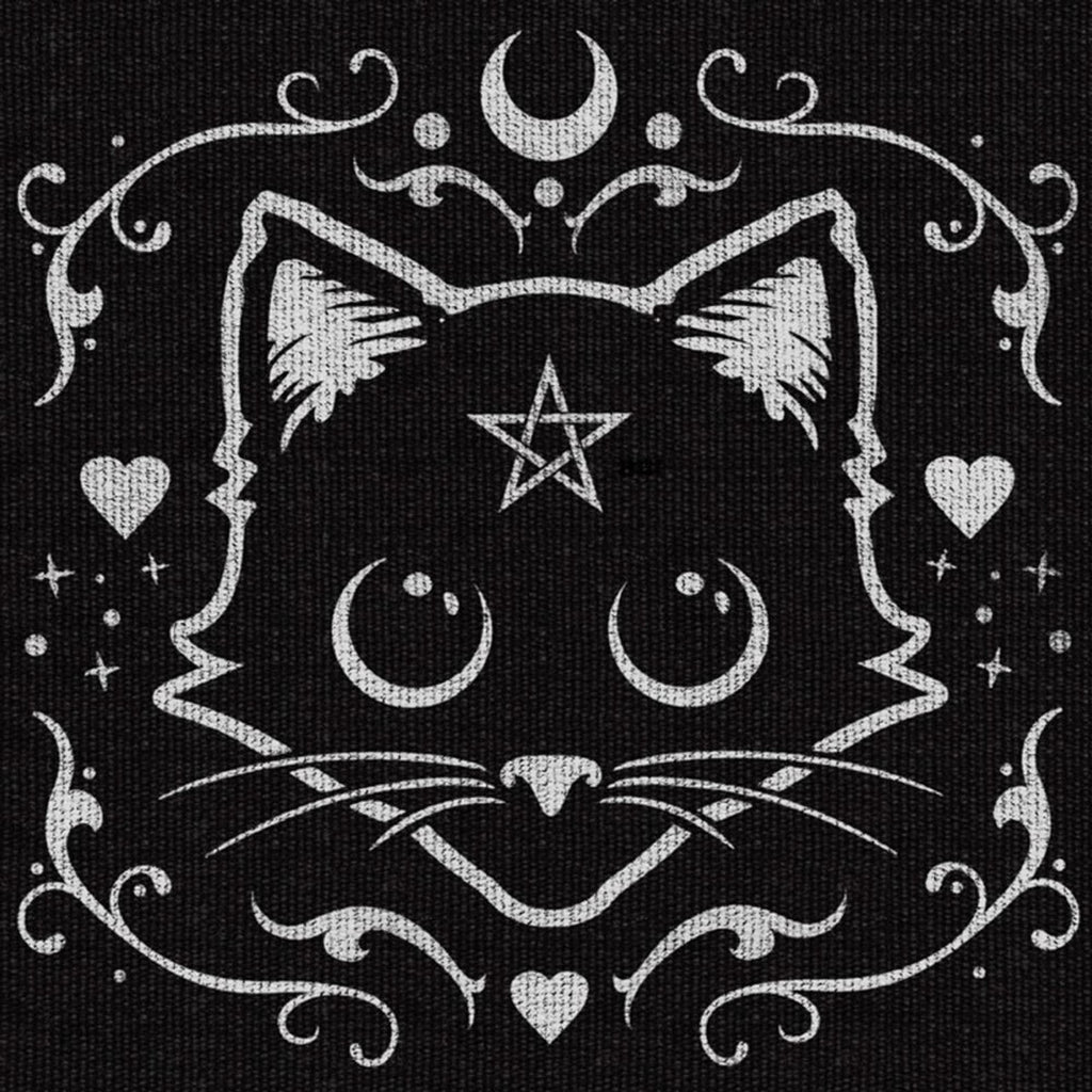 Alchemy Gothic Purrfect Kitty Cat Area Rug 38X20" RUG1