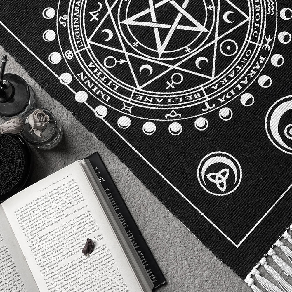 Alchemy Gothic Magic Symbols Area Rug 38X20" RUG3