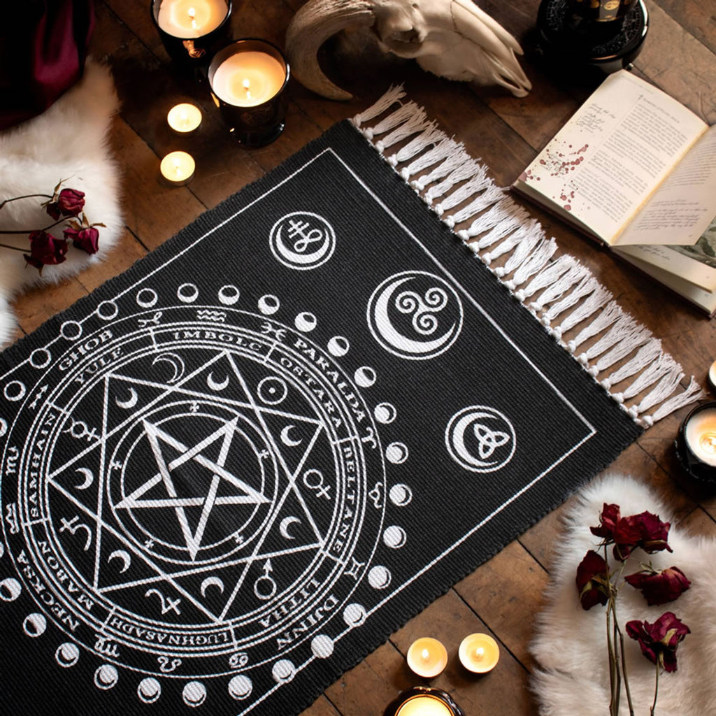 Alchemy Gothic Magic Symbols Area Rug 38X20" RUG3