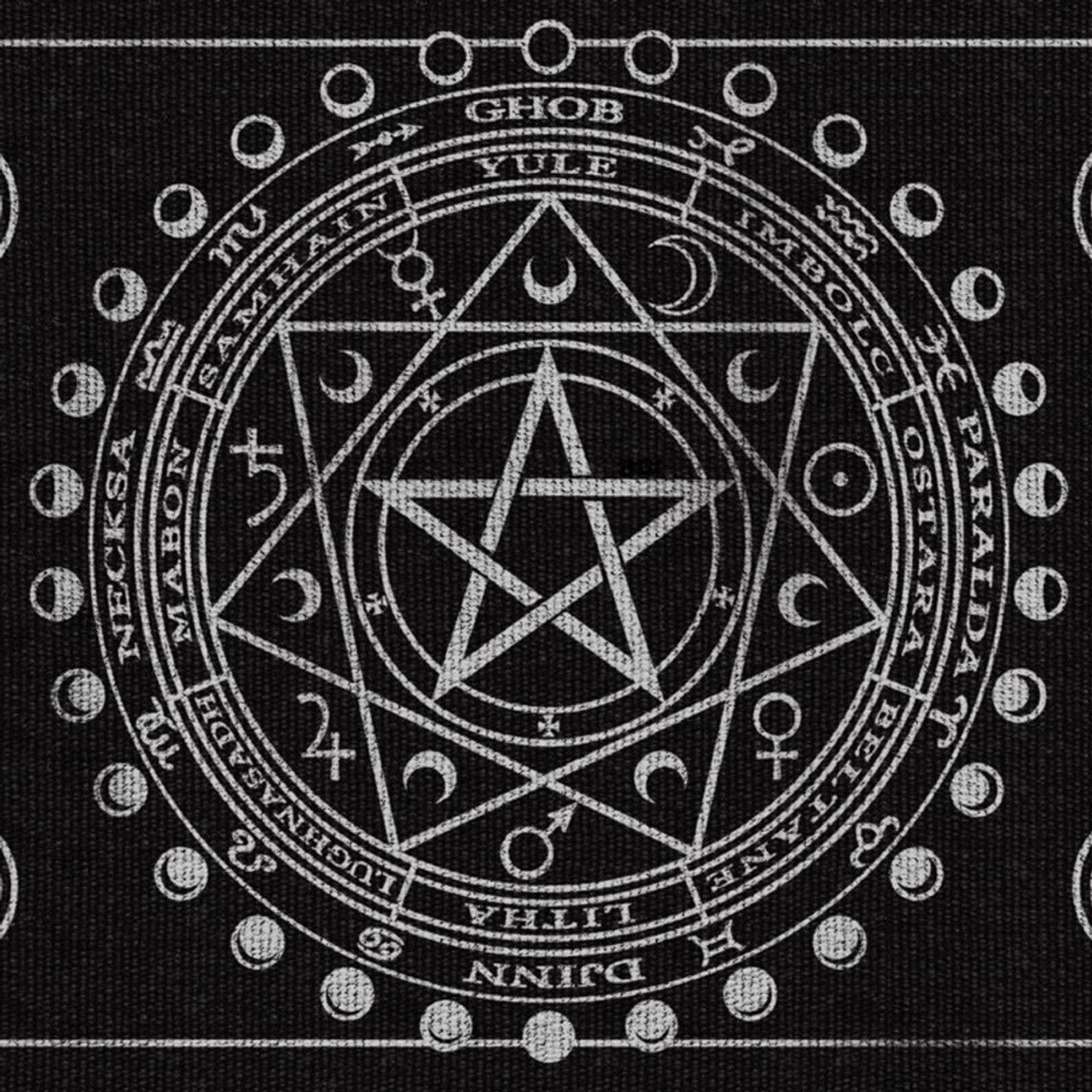 Alchemy Gothic Magic Symbols Area Rug 38X20" RUG3