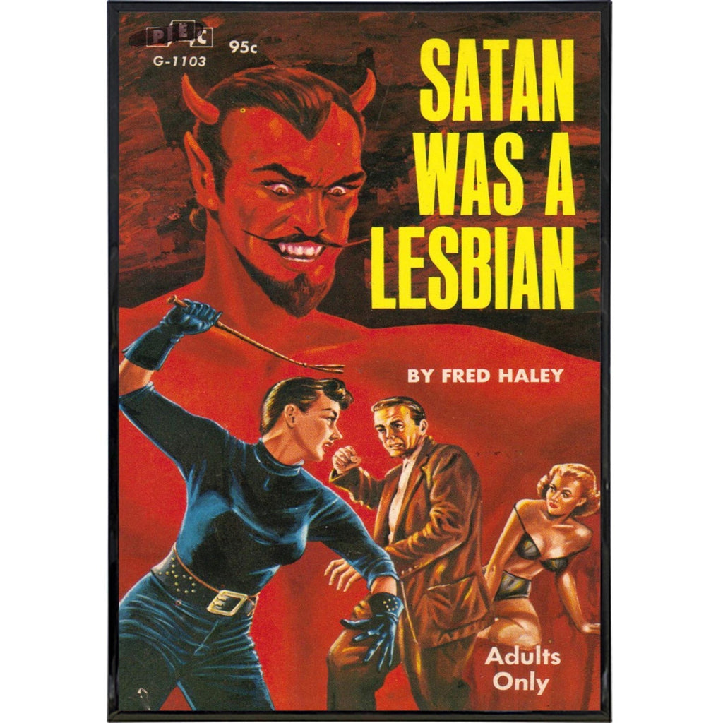 Satan Was a Lesbian Cult Paperback Book Cover Print