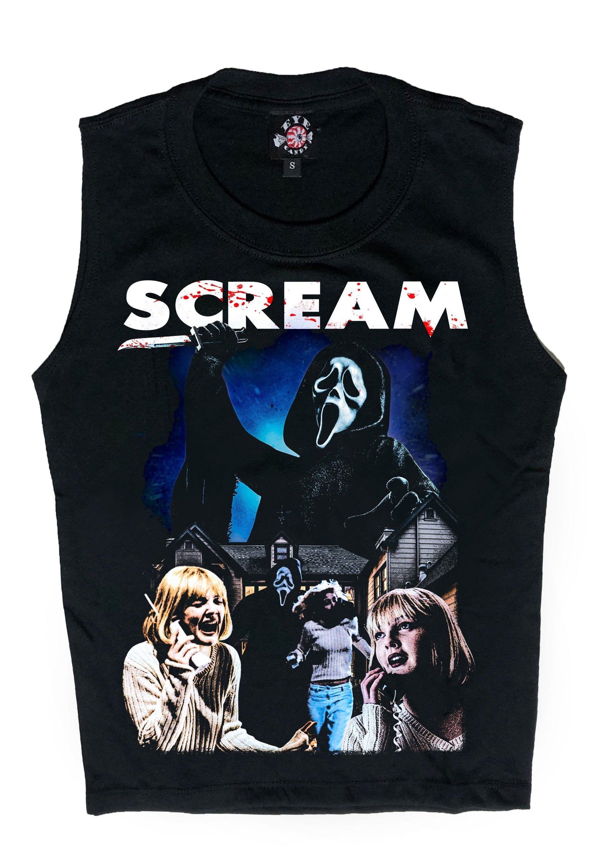 Vera's Eyecandy Scream Horror Movie Tank Top