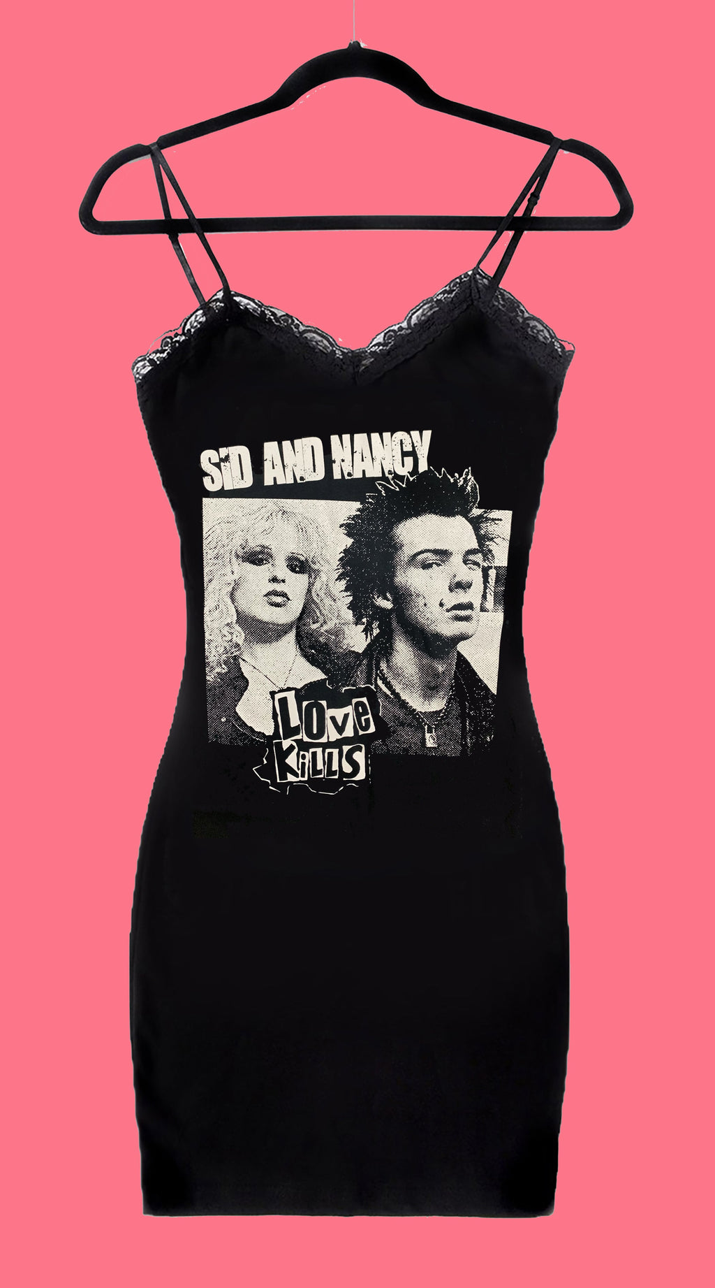 Vera's Eyecandy Sid and Nancy Lace Strap Dress