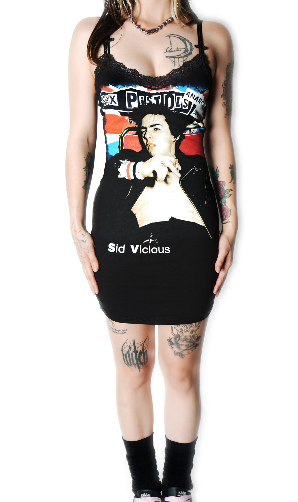 Vera's Eyecandy Sid Sex Pistols Lace Strap Dress