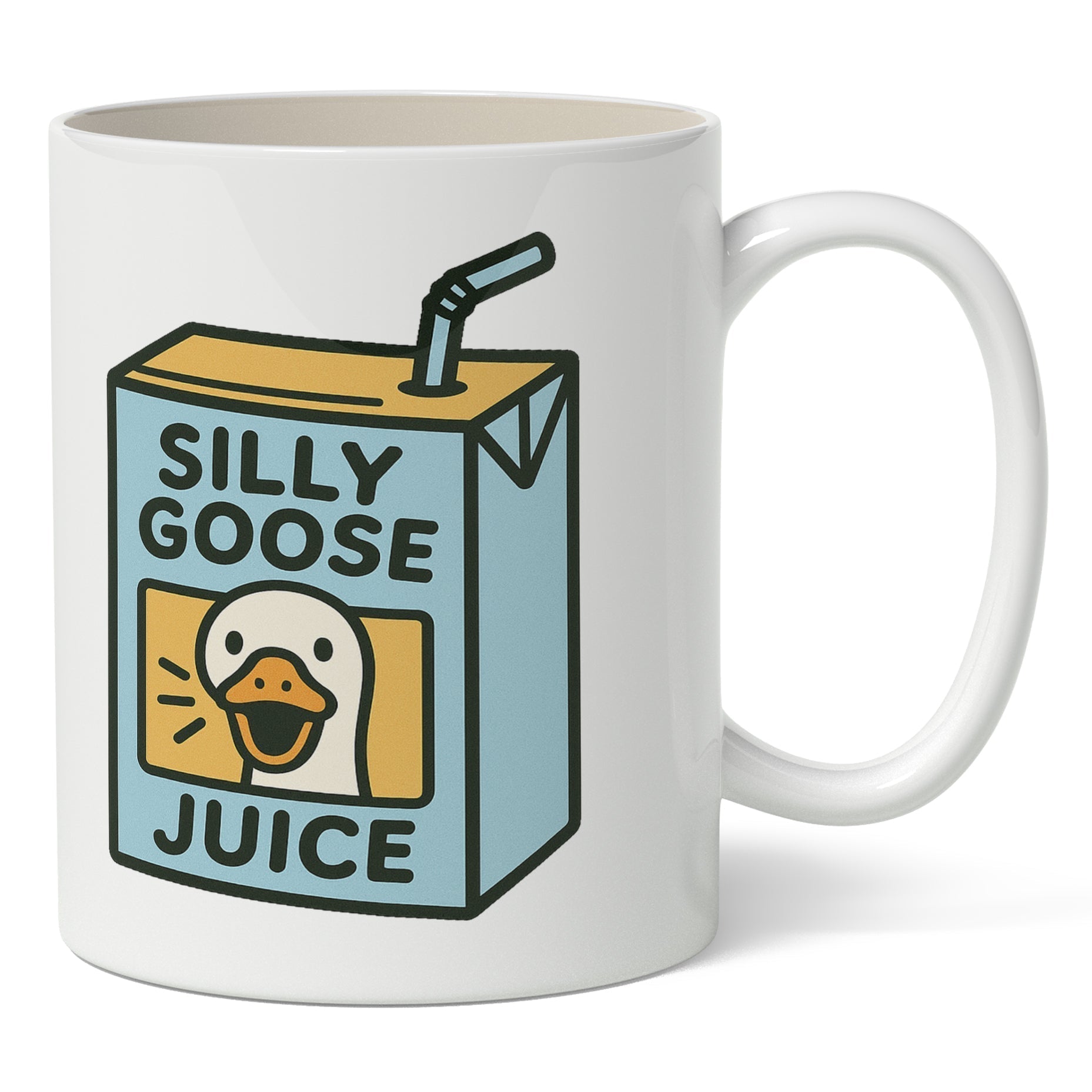 Original Underground White Silly Goose Juice Mug