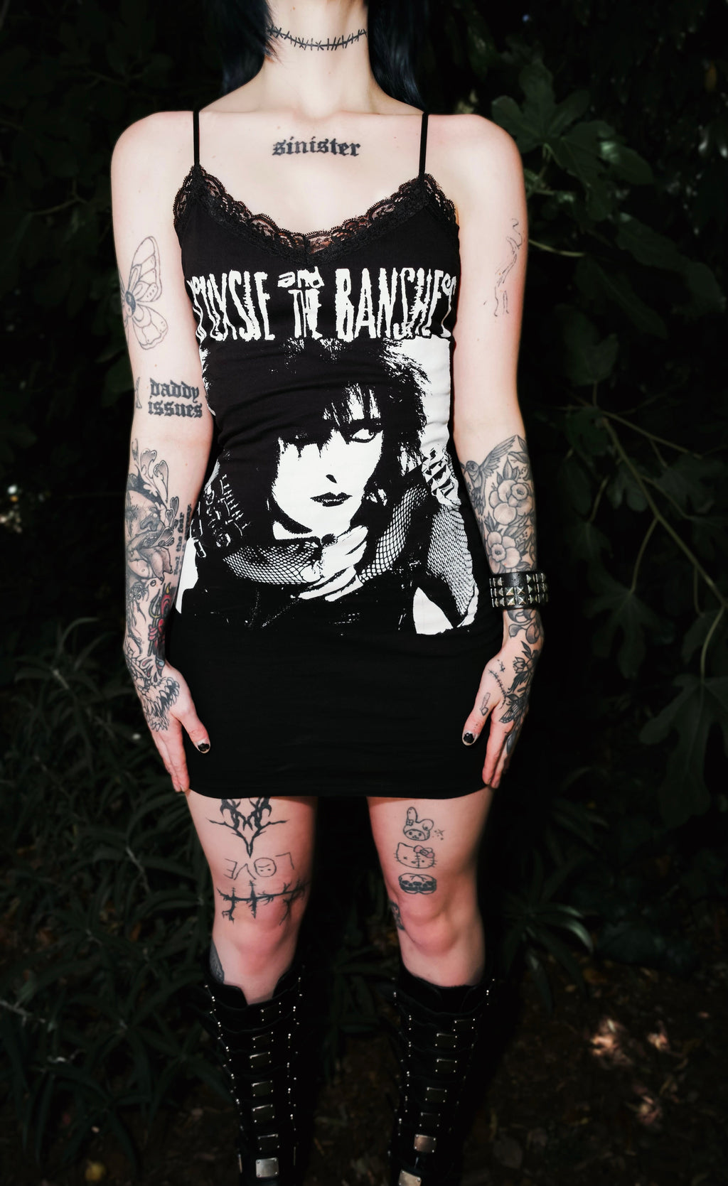 Vera's Eyecandy Siouxsie and the Banshees Lace Strap Dress
