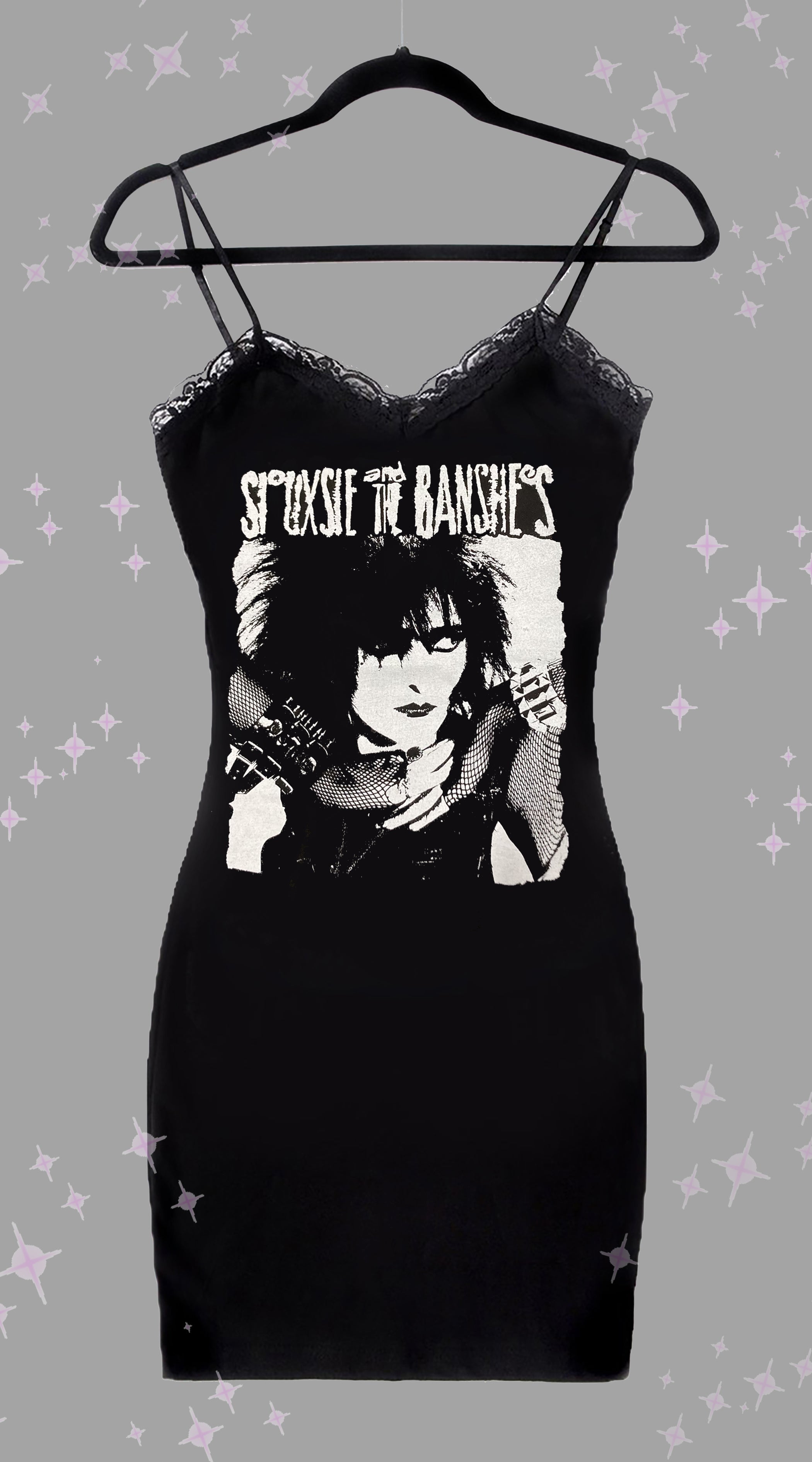 Vera's Eyecandy Siouxsie and the Banshees Lace Strap Dress