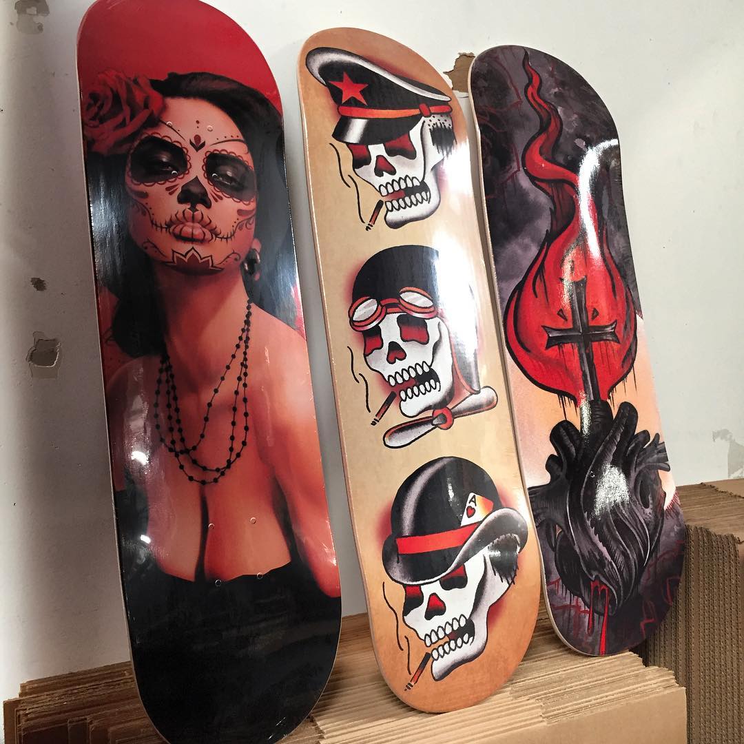 Black Market Art Isabella Muerta Maple 8.75" Skateboard Skate Deck