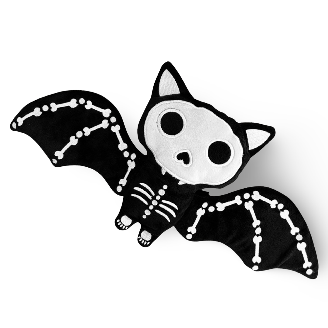MaterialJill Spooky Skeleton Bat 9" Plush Doll