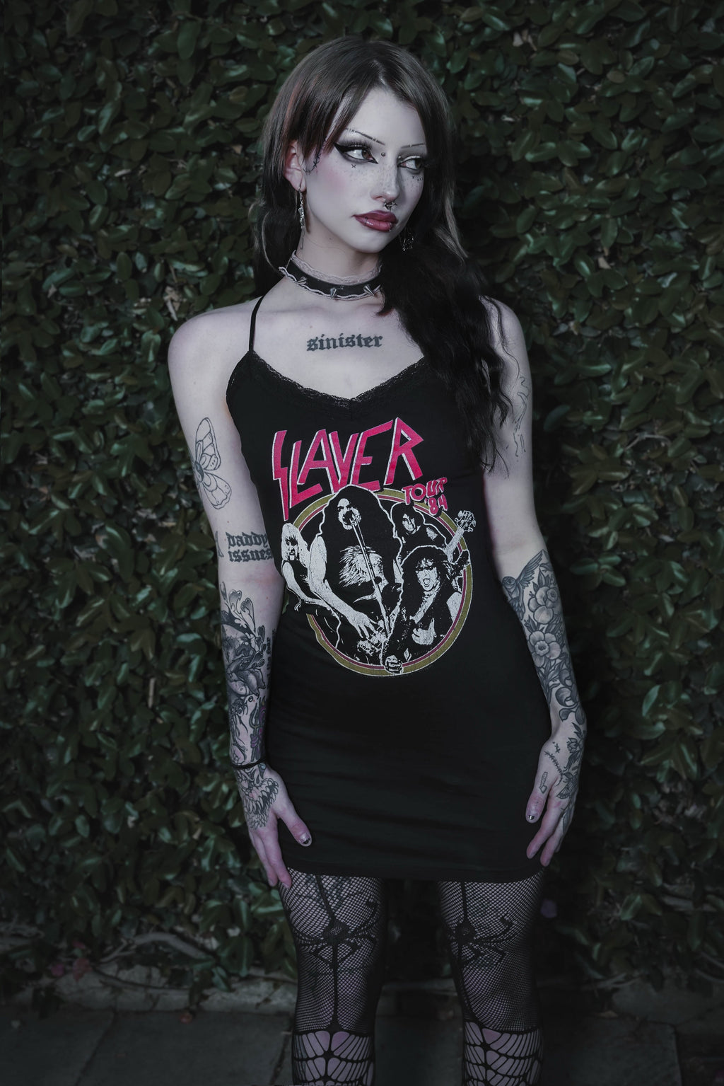 Vera's Eyecandy Slayer Lace Strap Dress