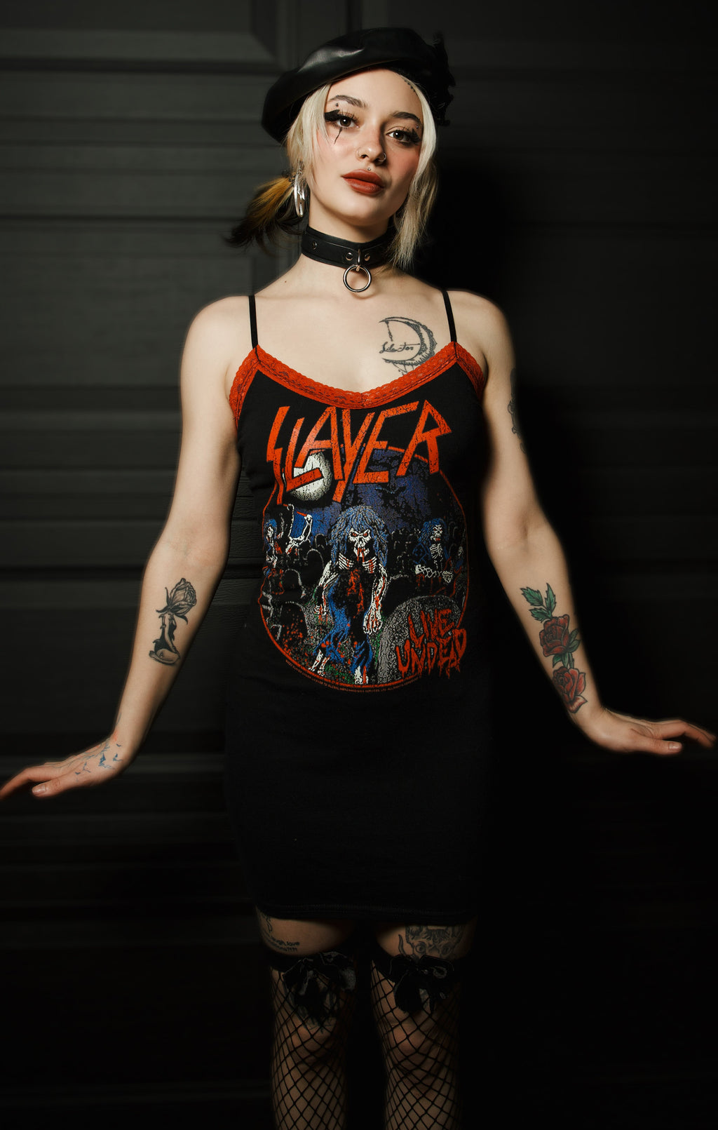 Vera's Eyecandy Slayer Red Lace Strap Dress