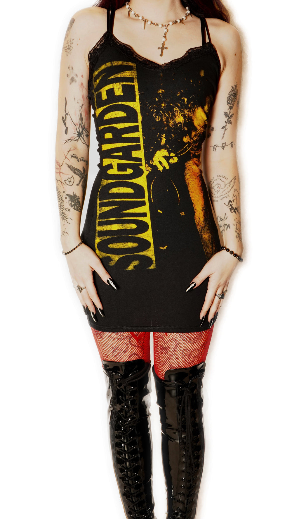 Vera's Eyecandy Soundgarden Lace Strap Dress