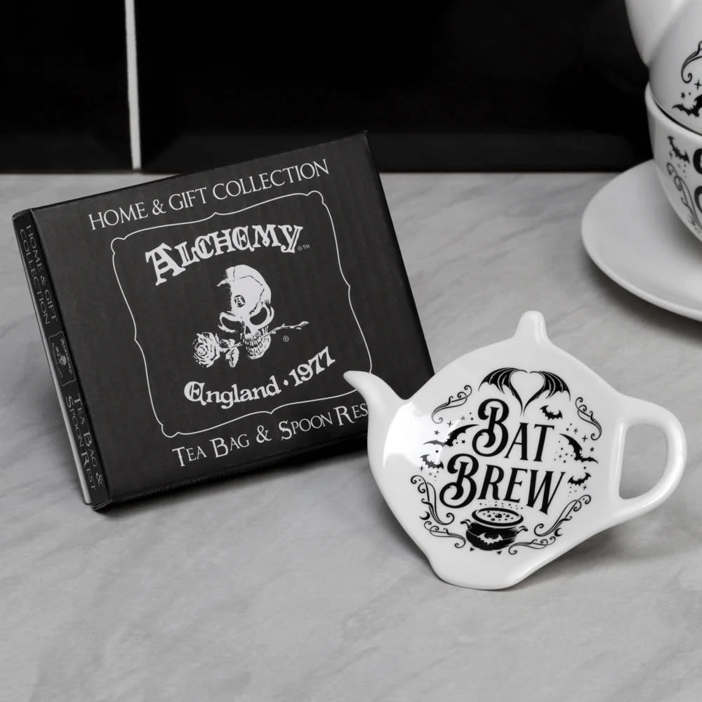 Alchemy Gothic Bat Brew Tea Spoon Rest SR8